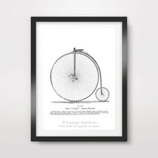 PENNY FARTHING BIKE ART PRINT