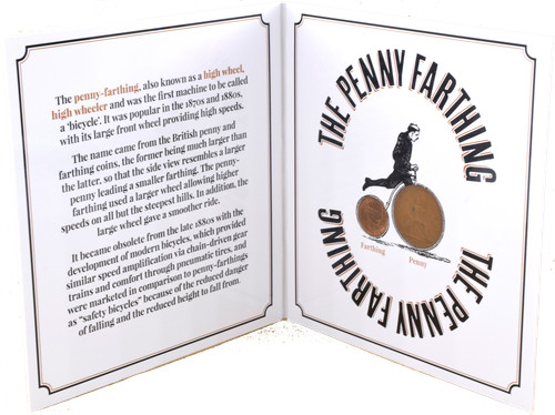 The penny farthing bike - penny,