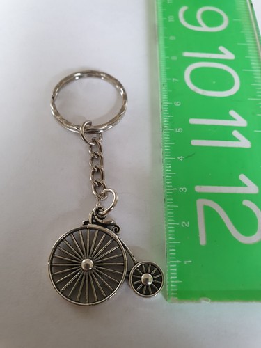 Penny farthing bike keyring - farthing,