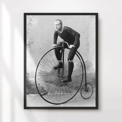 Penny farthing bike black - penny,