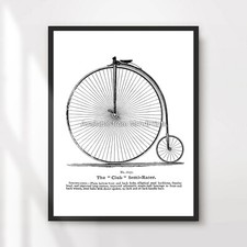 Penny Farthing Bike Black