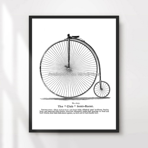 Penny farthing bike black - farthing,