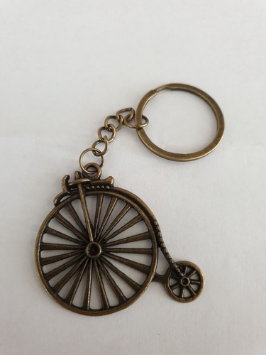 Penny farthing bike keyring - penny,